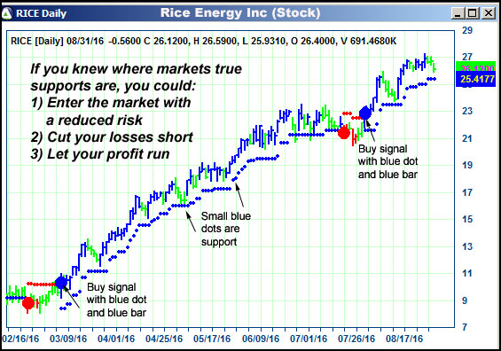 AbleTrend Trading Software RICE chart